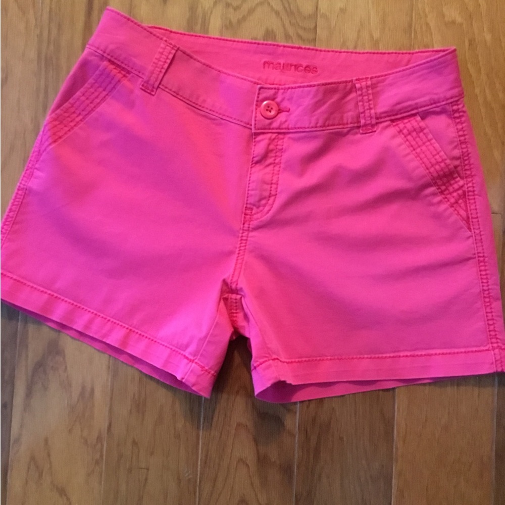 Maurices shorts, beautiful pink/peony color